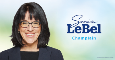 Sonia LeBel, députée provinciale